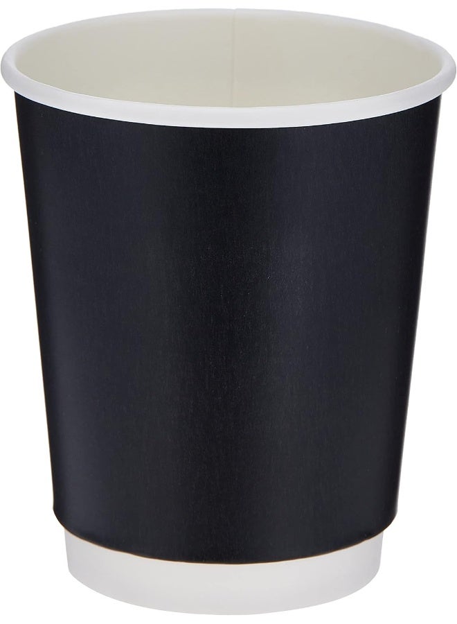 SNH Packing [Pack of 50] Disposable Double Wall Light Black Coffee Cups 8 Ounce Coffee Cups To Go 50 pack Paper Coffee Cups and Designs, Recyclable, Hot Coffee Cups. - Image 2